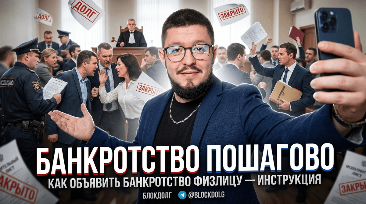    Пошаговый процесс объявления банкротства для физических лиц Максим