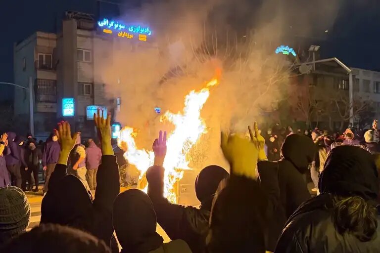    Иран. 9 января 2026 года. Протесты в Тегеране. Фото: AP / TASS