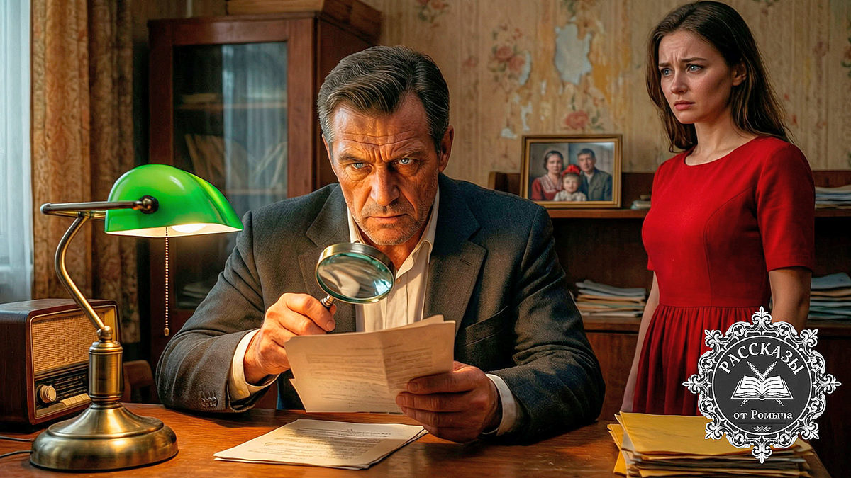 Бывший следователь разоблачает мошенничество с наследством в Нижнем Новгороде: мужчина изучает поддельное завещание на фоне панорамы Оки и площади Горького