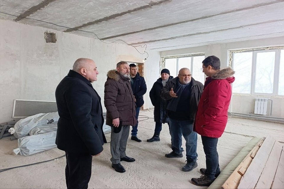    В селе Бердянское Мангушского округа ДНР восстанавливают детский сад. Фото: t.me/boris_trima_mangush_mo