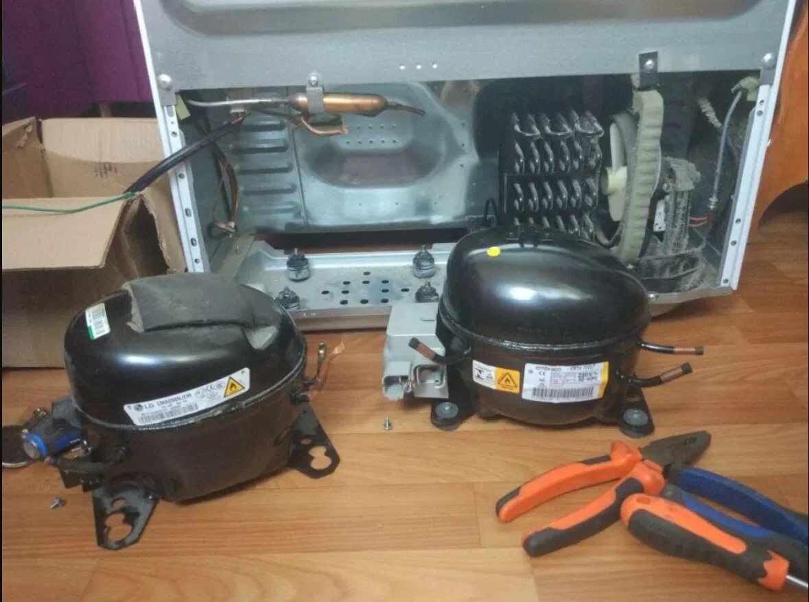 Замена мотор-компрессора на бытовом холодильнике