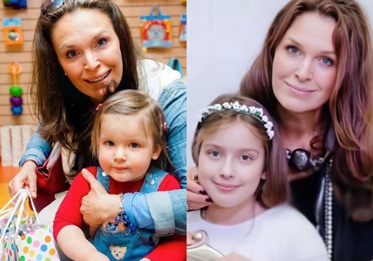 на фото Марина Могилевская с дочкой Машей