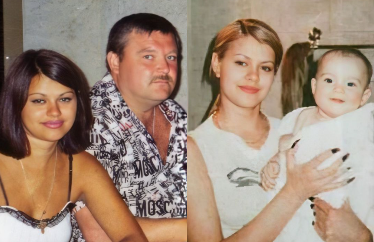 на фото Михаил и Ирина Круг с сыном Сашей 