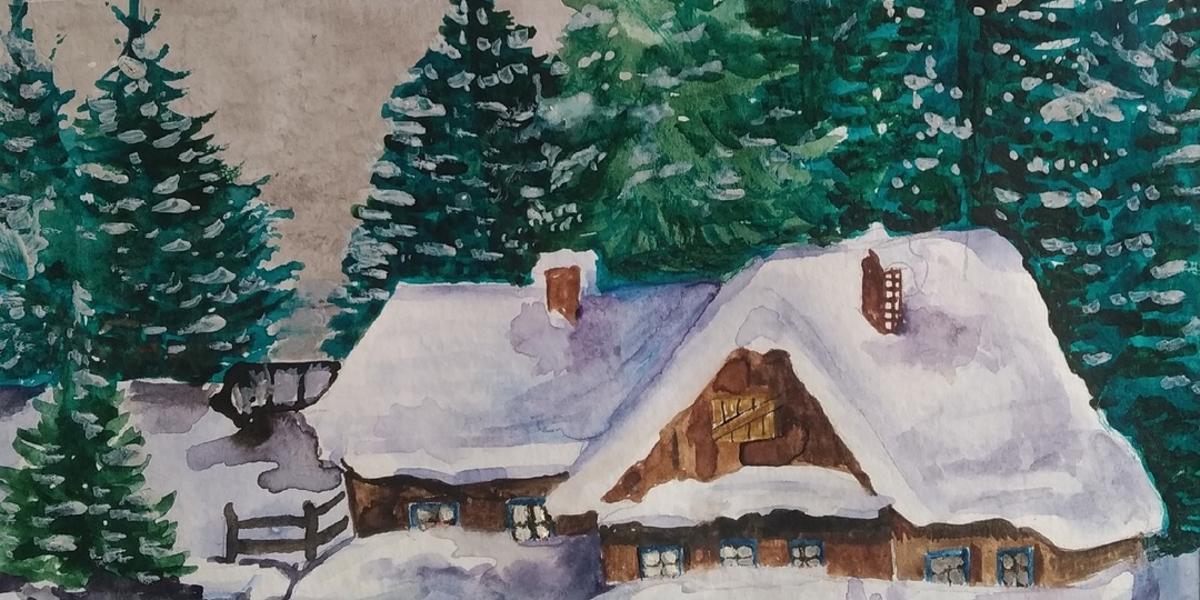 Зимние пейзажи с домиками - как символ уюта и тепла