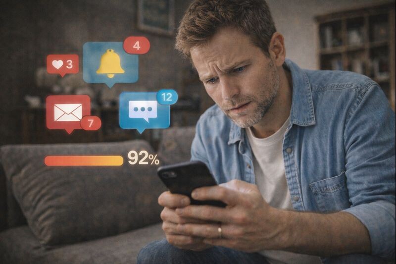 Вы проверяете телефон каждые 10 минут — тест на цифровую зависимость, который покажет правду