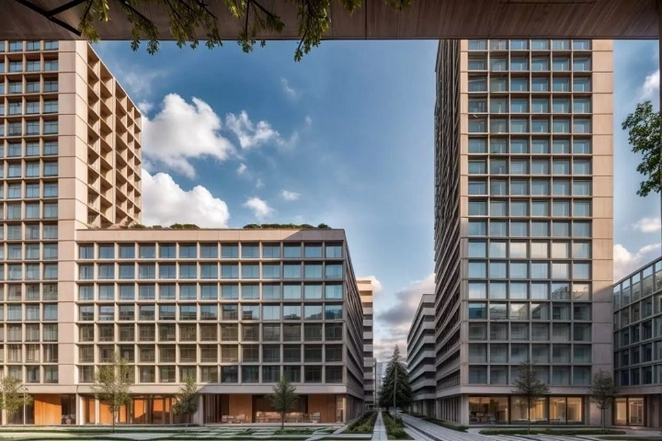    Квартал у ТРК "Вива Лэнд" хотят застроить домами высотой до 97 м / Фото: ГК "Паритет"