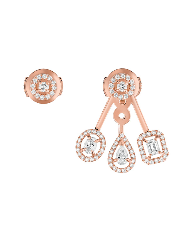 Серьги Messika My Twin из розового золота с бриллиантами