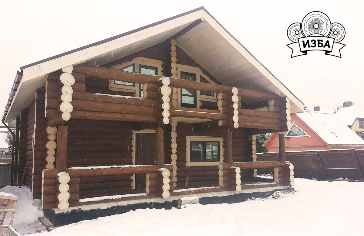 Дом в Сестрорецке. Построен компанией Изба в 2015 году.