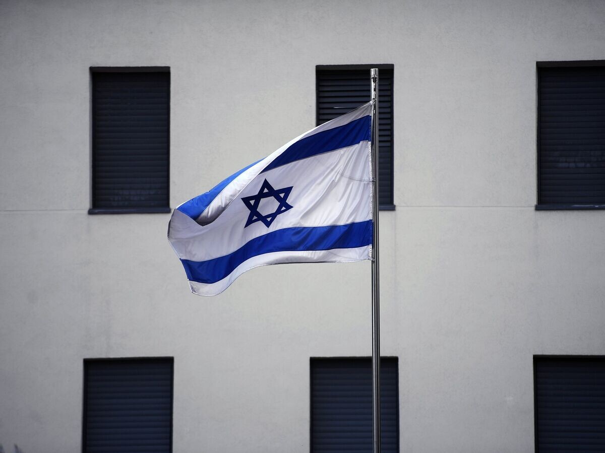    Флаг на здании посольства Израиля в Москве | © РИА Новости / Евгений Одиноков
