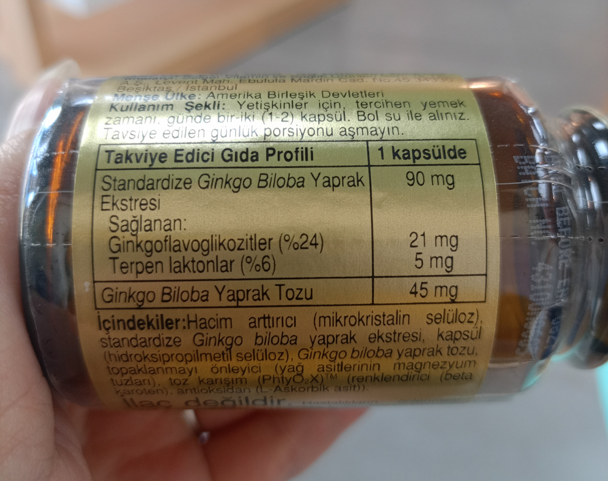 Solgar GINKO BILOBA LEAF EXTRACT
