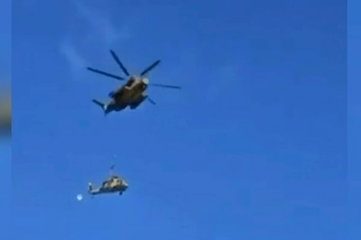    В Израиле разбился военный вертолёт при транспортировке тросом