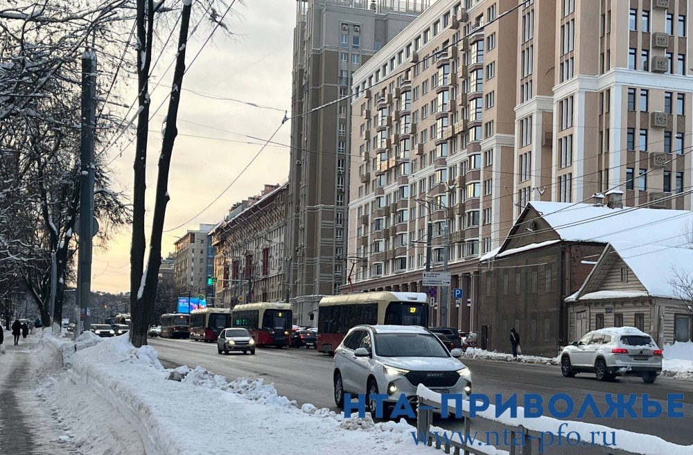    Движение трамваев парализовано на ул. Белинского в Нижнем Новгороде