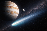 Межзвездная комета 3I/ATLAS идет на сближение со спутником Юпитера  📷
