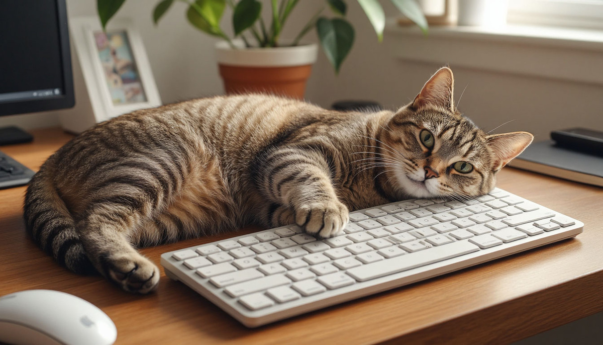 Когда кошка показывает, что ты ей дорог — она занимает твоё место! 😼