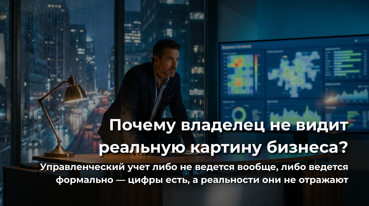 Почему владелец не видит реальную картину бизнеса?