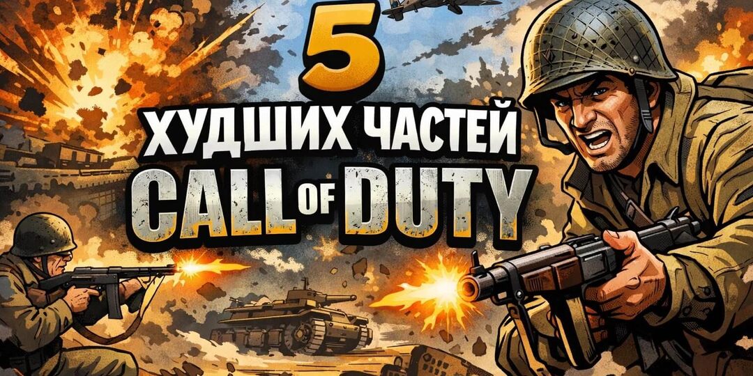 Топ 5 худших частей Call of Duty