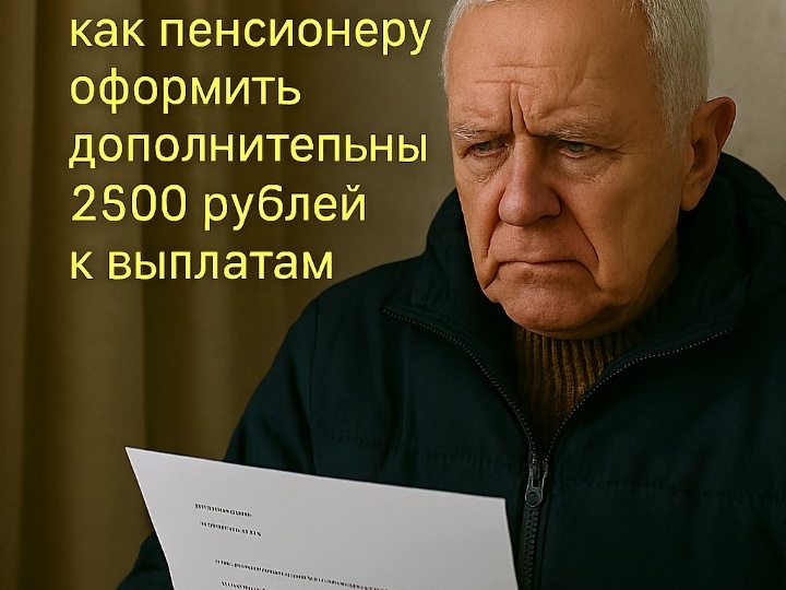 «Просто о важном: как пенсионеру оформить дополнительные 2500 рублей к выплатам»