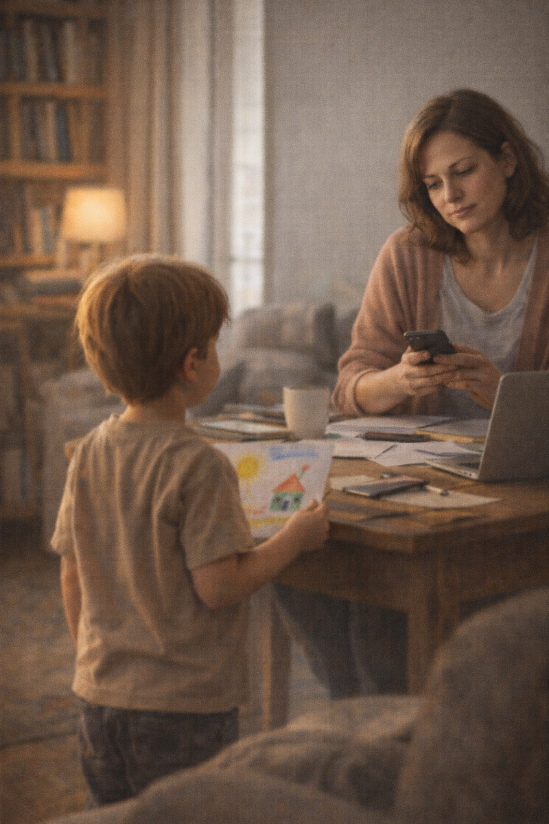 Он нарисовал милый рисунок, а я пропустила этот момент.