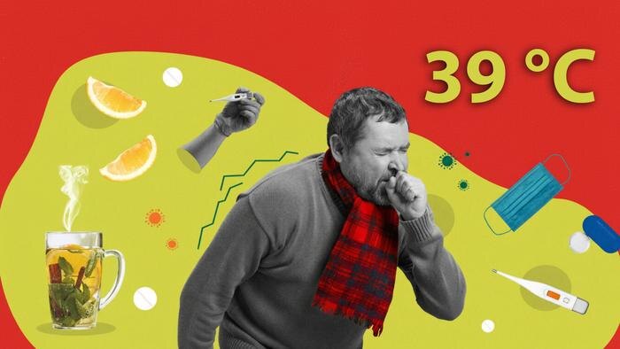 Температура 39 у взрослого: что делать, как, чем и когда сбивать, что делать нельзя. Обложка © Коллаж © Life.ru. Фото © Shutterstock / FOTODOM / Anton Vierietin