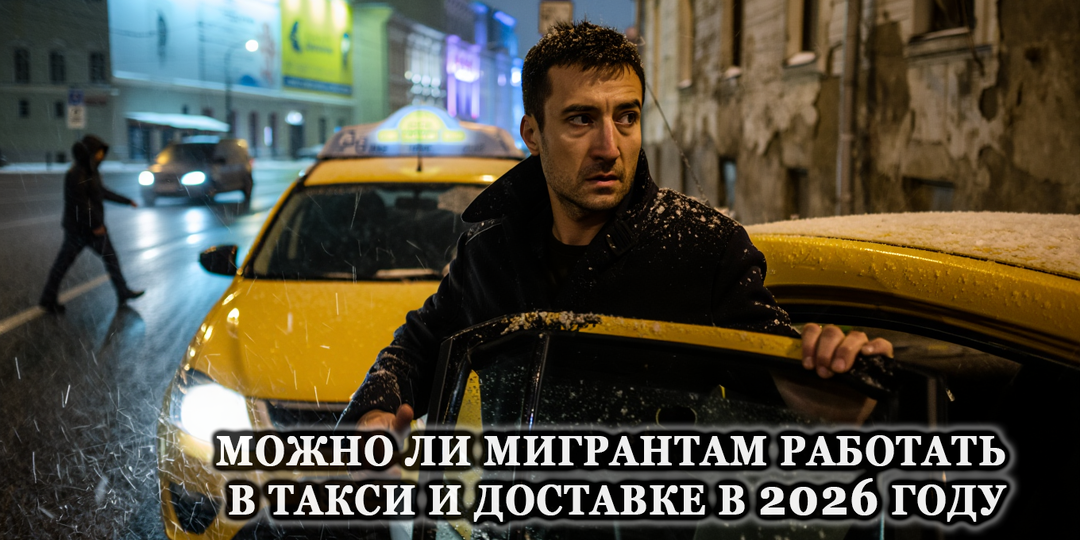 Можно ли мигрантам работать в такси и доставке в 2026 году: список запрещённых регионов