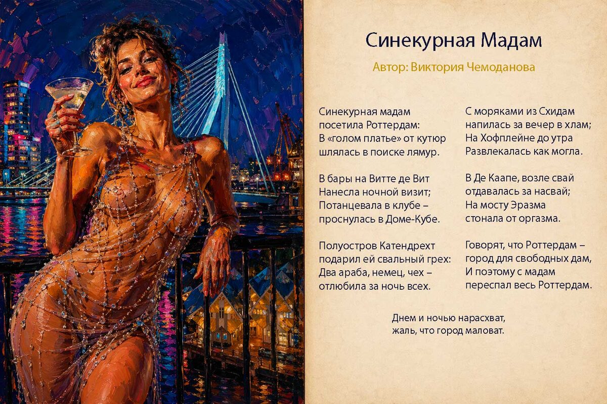 Синекурная Мадам иллюстрация на сайте v-chemodanova.ru