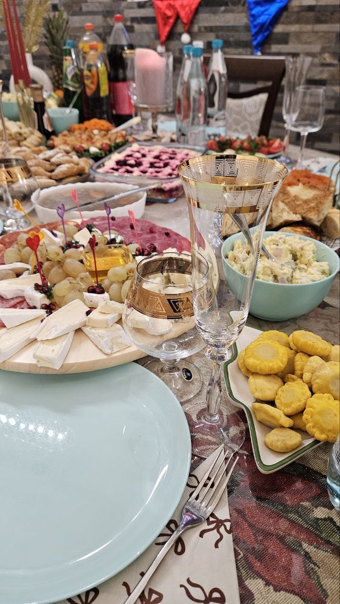 Фрагмент нашего новогоднее стола.