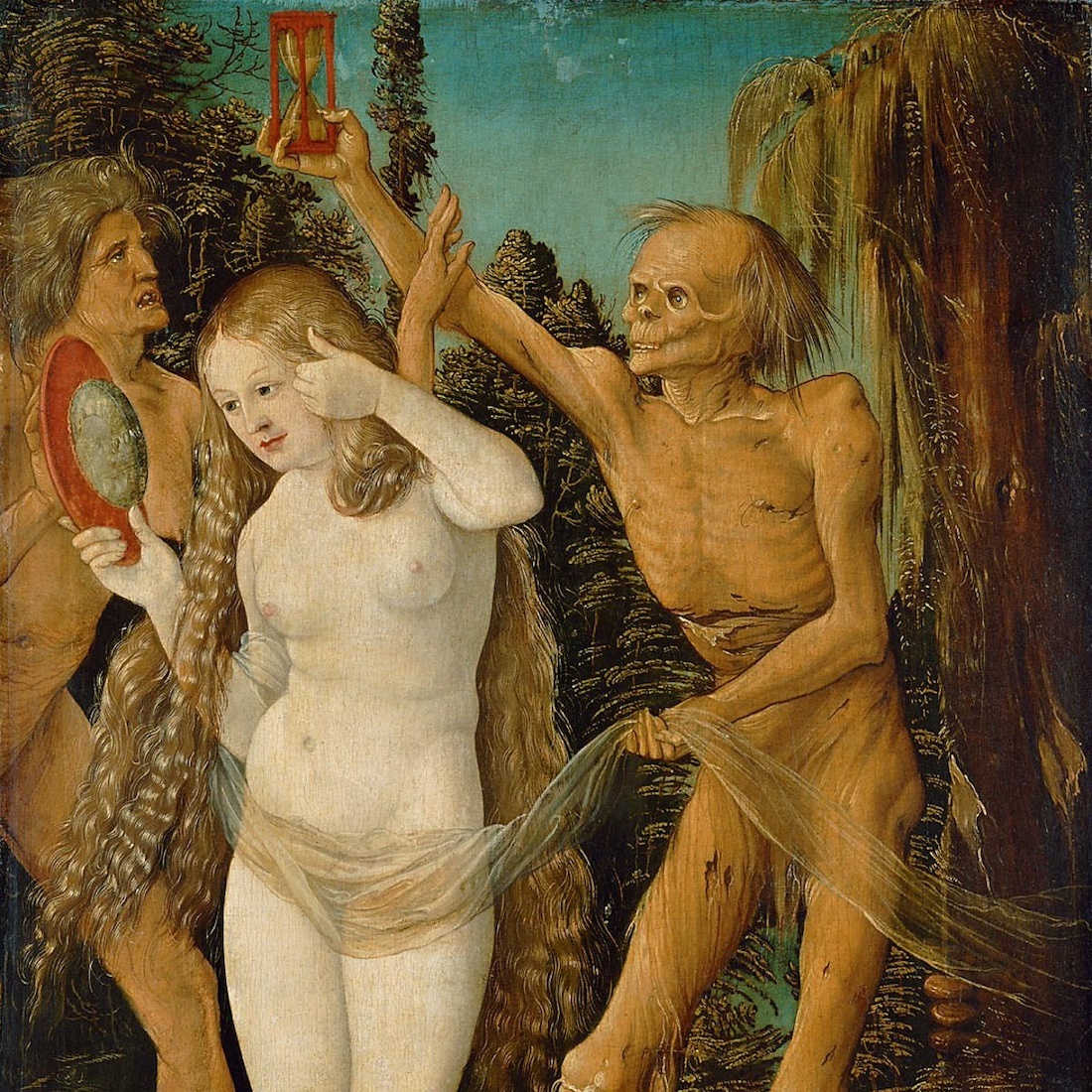 Ганс Бальдунг. «Три возраста женщины» (фрагмент), 1510 г