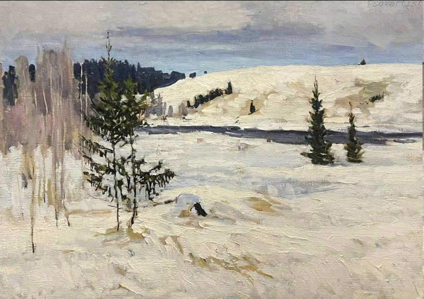 Владислав Смолин. «Первый снег». 1955