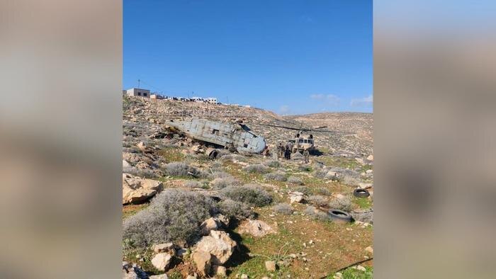 Крушение израильского вертолёта. Обложка © Х / Dweller