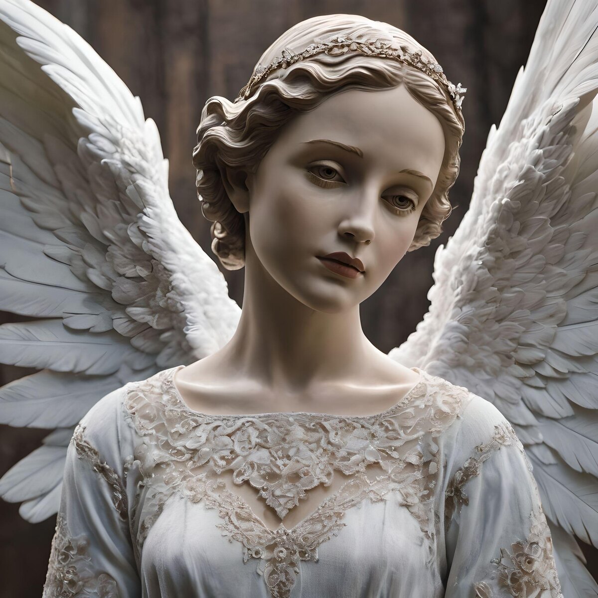 Ангел. Иллюстрация сгенерирована нейросетью