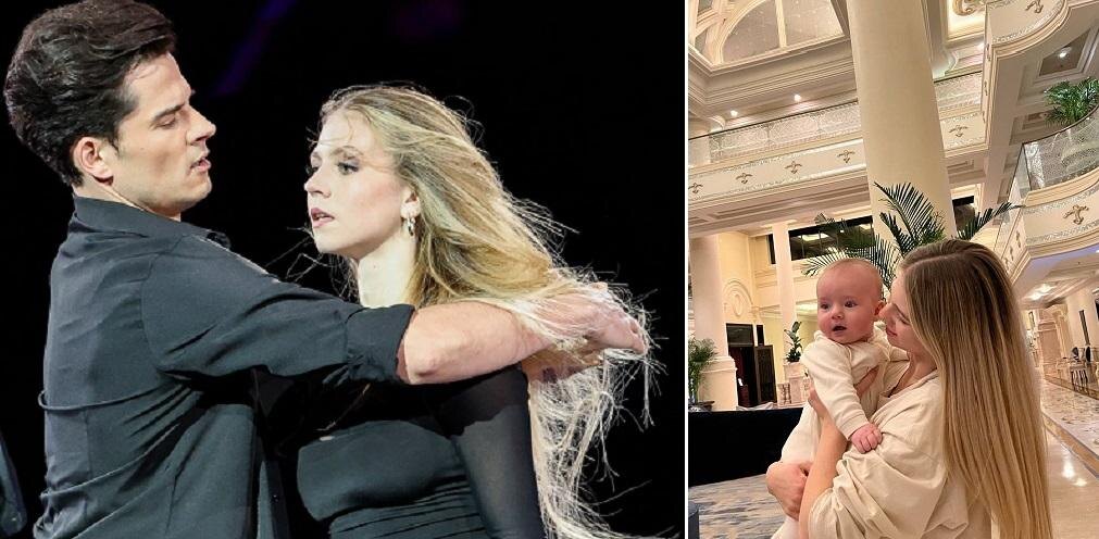     Коллаж «Новости Ру». Александра Трусова и Иван Жвакин. Фото: Магазин «Фигурист» в ВК / Александра Трусова и сын Миша. Фото: соцсети А. Трусовой Фотография взята из открытых источников.