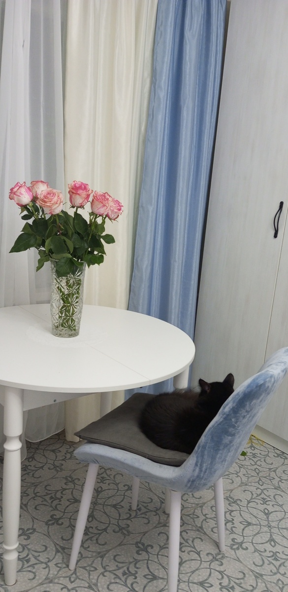  Розы подаренные на д.р. ещё вполне свежие, но пришлось выкинуть (.