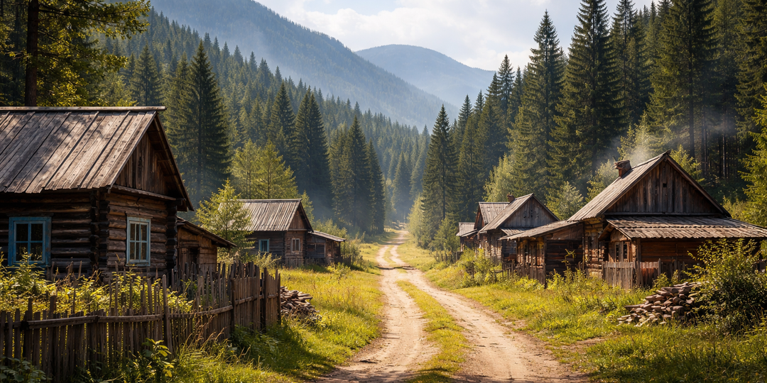 «Большой хозяин тайги: как охотники за кладами решили обмануть древнюю легенду, но деревня проснулась, окружённая зверями.