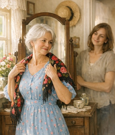 С тех пор Мария стала дольше задерживаться у зеркала, достала из сундука свое нарядное платье...