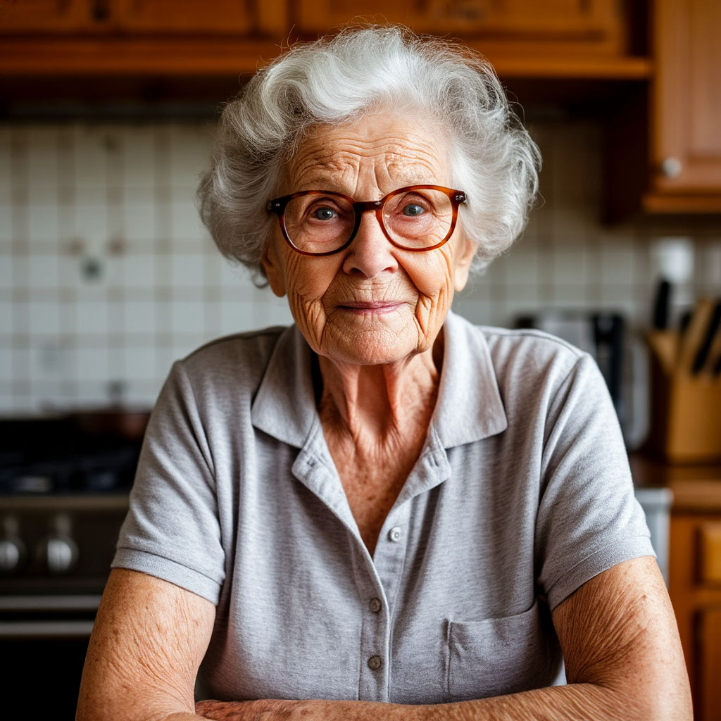 Бабушка села напротив, сцепив пальцы