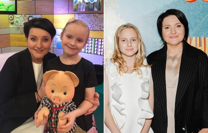 Инга Оболдина с дочкой.