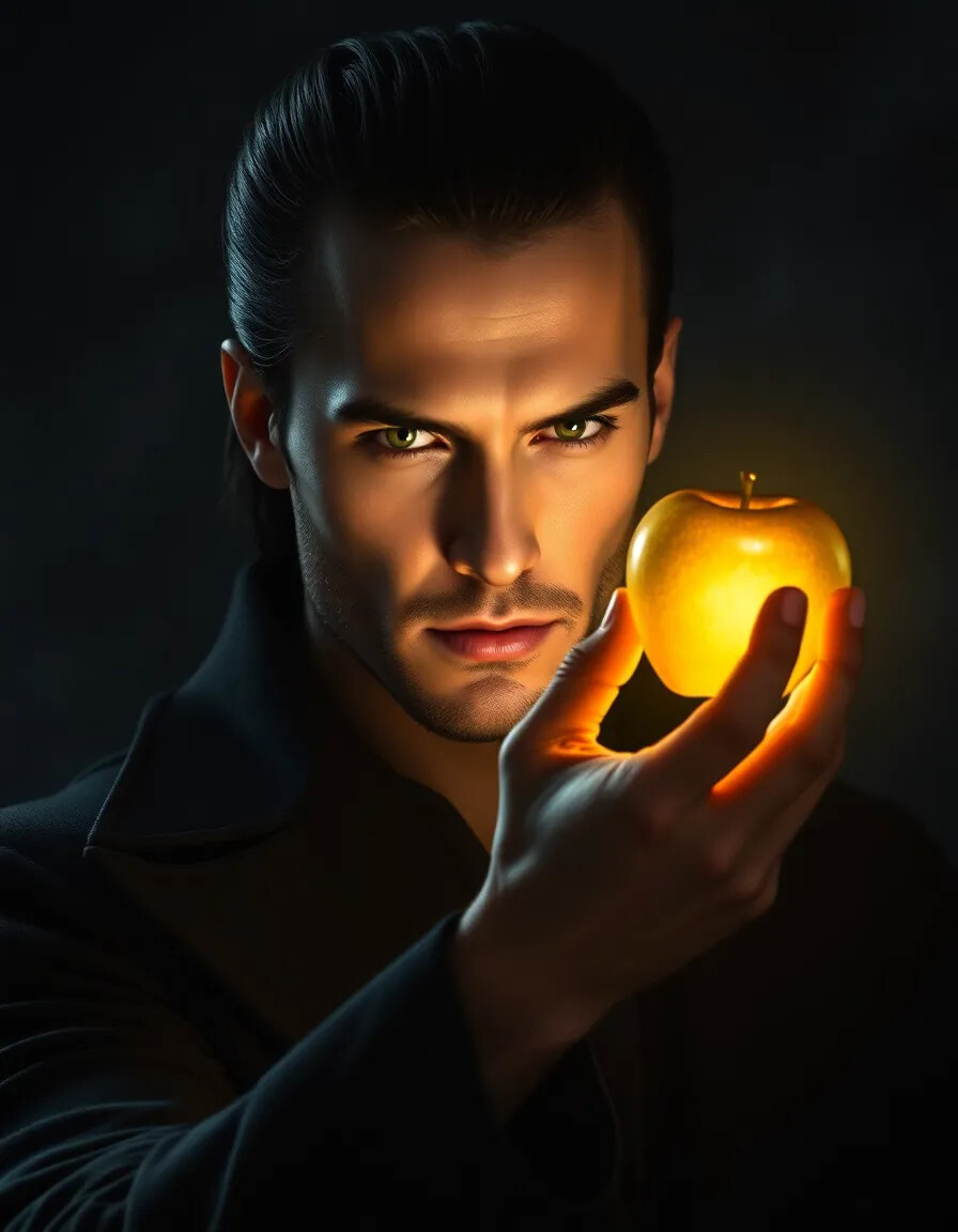 Локи с яблоком 