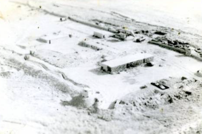 Вид сверху на гарнизон советской пограничной ММГ в Афганистане