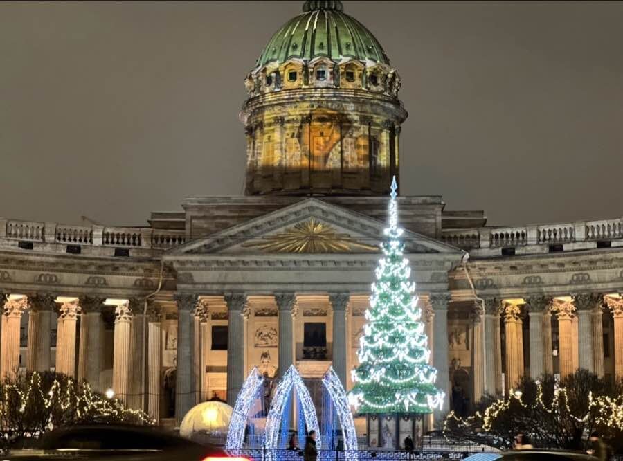 Казанский кафедральный собор. Святки. Фото автора канала
