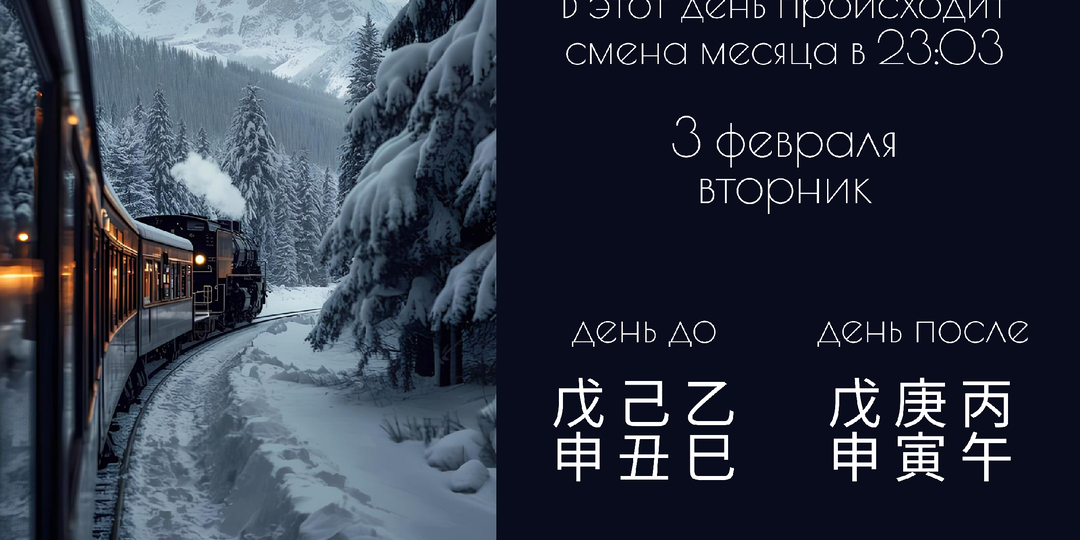 3 февраля, вторник — день Земляной Обезьяны 戊申