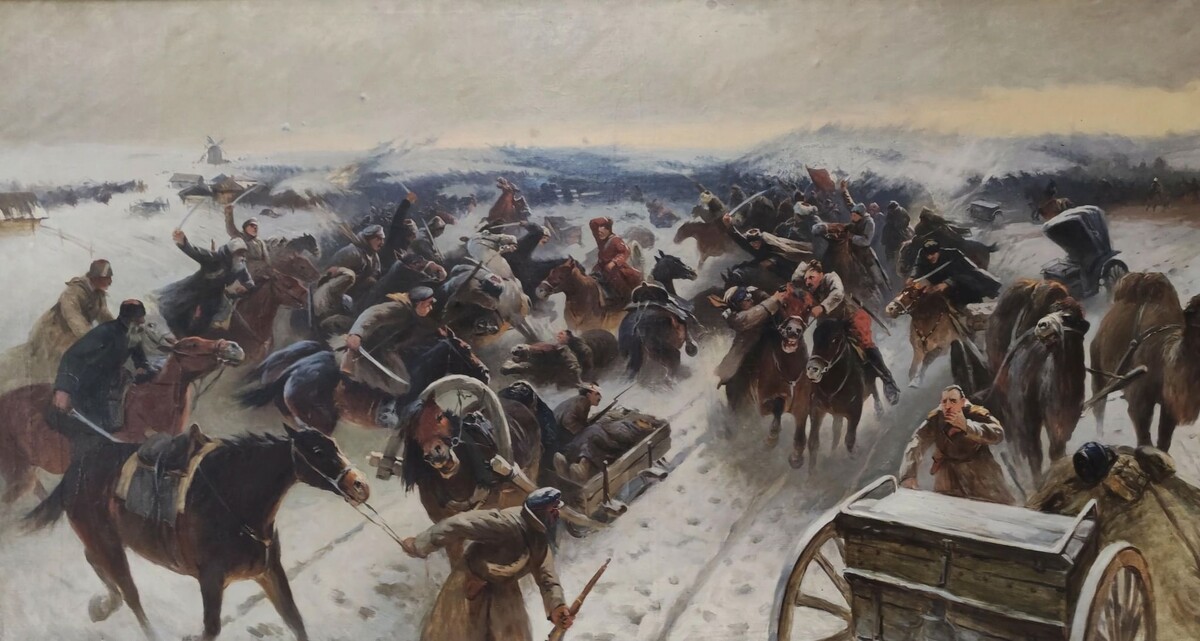 Взятие Ростова. Худ. М.Б. Греков.