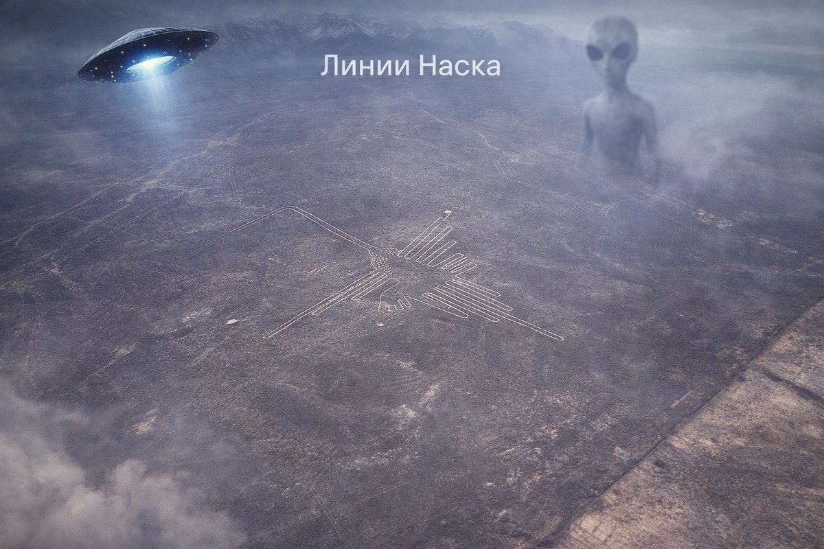 Загадочные линии Наска, происхождение которых до сих пор неизвестно