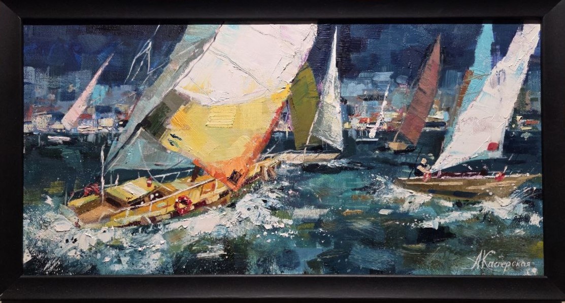 Анастасия Касперская. Родная стихия. холст, масло 2021