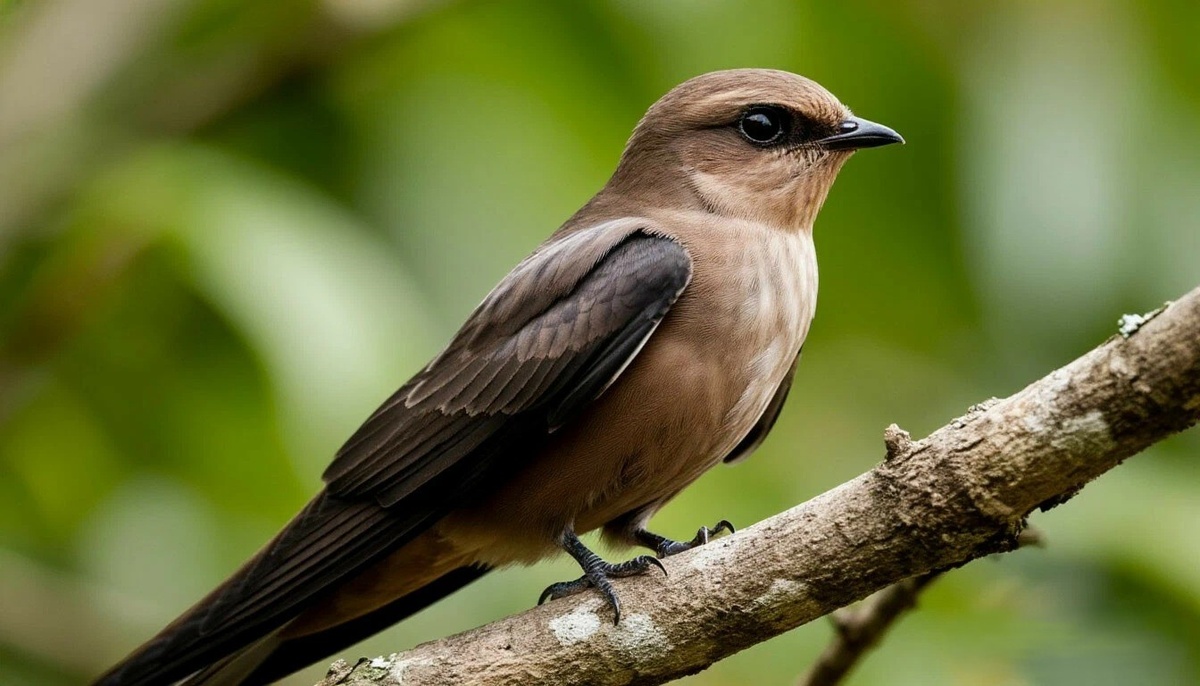 Иглохвостый стриж. Развивает скорость до 170 км/ч.