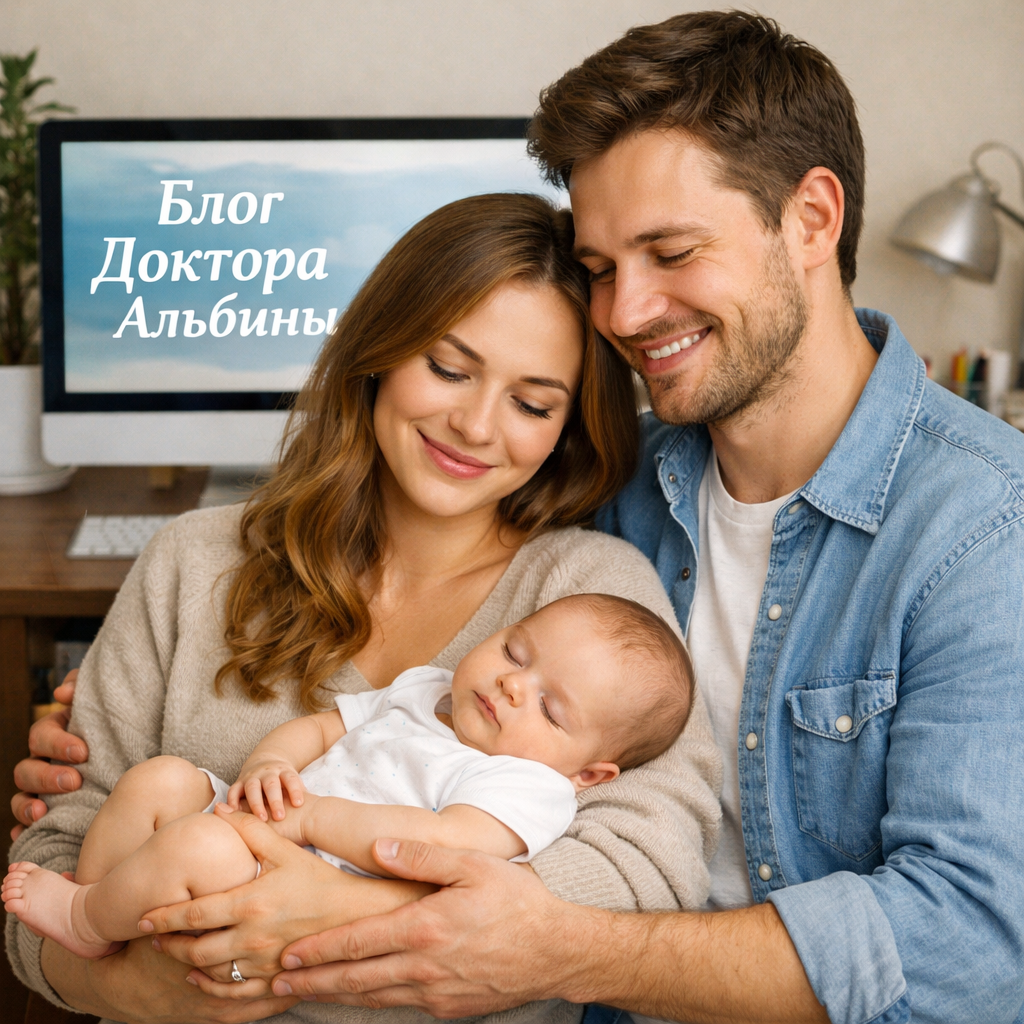 Спокойные родители - спокойный ребенок. Фото создано с помощью ИИ