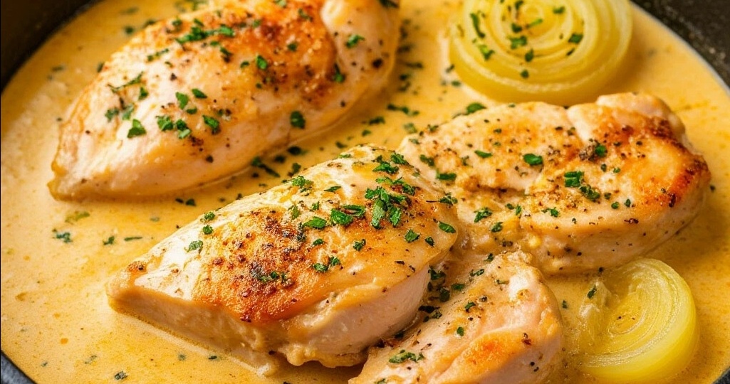 Как вкусно приготовить куриное филе, на сковороде, в сметанном соусе.
