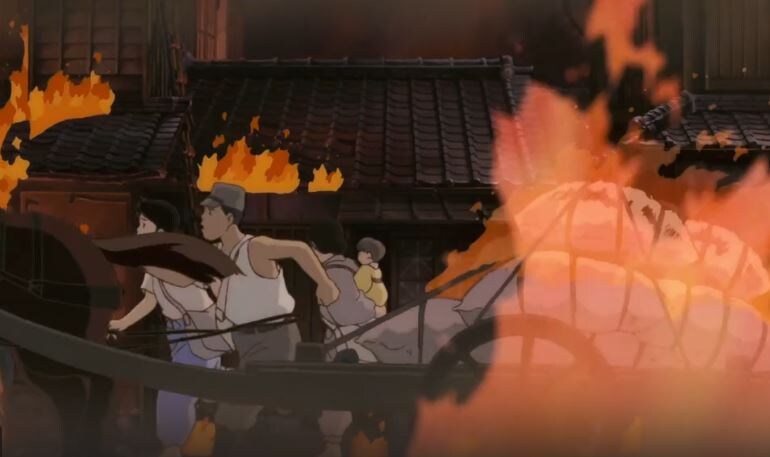 Кадр из мультфильма "Могила светлячков"