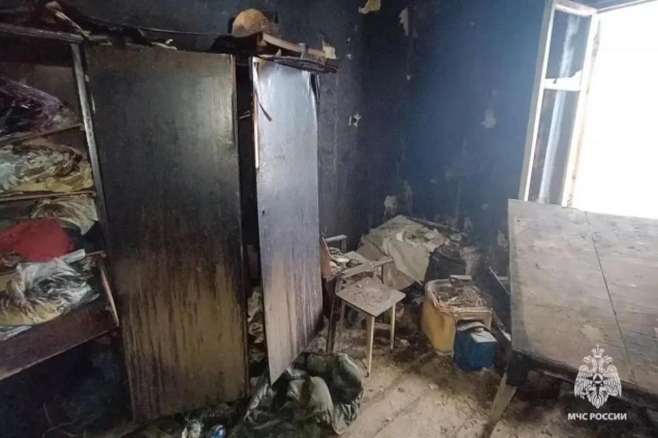    Пожар унес жизнь пожилого мужчины. Фото: МЧС Тверской области.