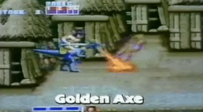 Gif картинка "Отрывок из трейлера игры Golden Axe"