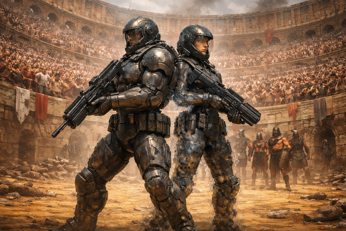 — Твою ж мать, — прохрипел он в гермошлем. Вонь ударила даже через фильтры: запах старой крови, мочи тысяч людей и звериного страха.